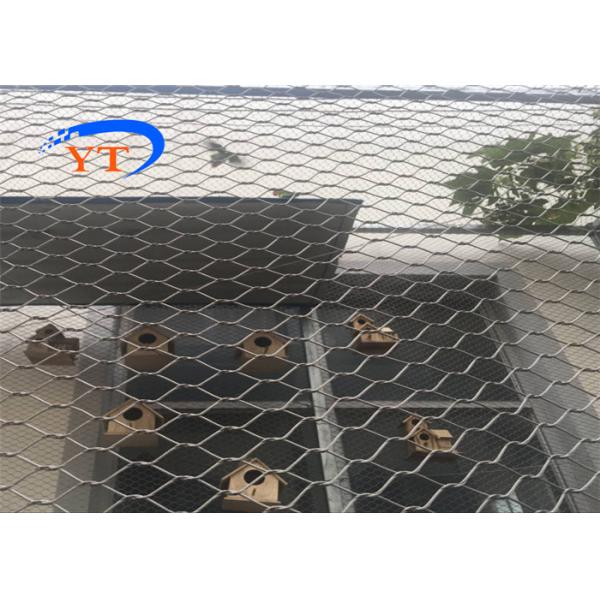 Ferrule Type 1.5mm Aviary Wire Mesh SS316L Stainless Steel Rope Mesh