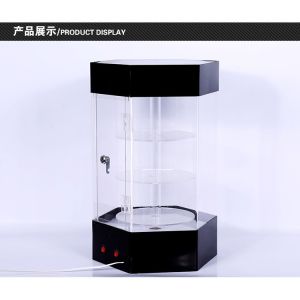Buy cheap Rotating Multi-tiered Acrylic LED Lighting Jewelry Display Lockable Case from wholesalers