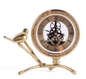 Office Gold Copper Clock Sculpture Decorative Art Craft Manufactures