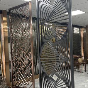  High End Wall Art Stainless Steel Divider Screen Partition For Bedroom Design Manufactures