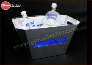  Acylic LED Ice Bucket Oval Shape With black outside , light inside Manufactures