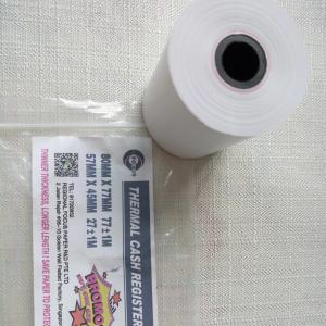  Woodpulp 79mm 80mm Thermal Receipt Paper Roll Printed Thermal Paper Rolls 57mm X 38mm Manufactures