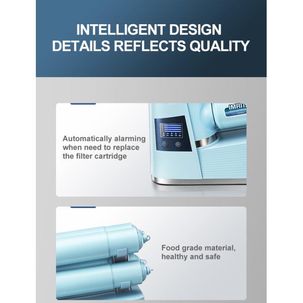 1.58L/Min Clean Water RO Water Purifier Filters Noiseless Under Sink