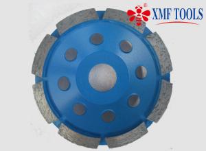  105mm 5 Inch 9 Inch Concrete Grinding Disc For Granite Single Row Cup Blue Manufactures
