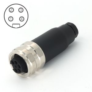 IP67 7/8" Female Connector 4 Pin Field Wireable Assembly Connectors