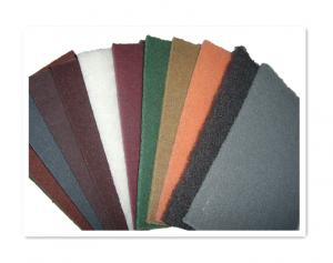 China Orange Green Non Woven Abrasive Pads Grey Non Woven Sanding Pads on sale
