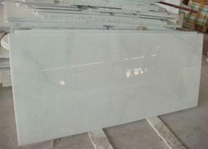 Crystal White Marble Bathroom Countertops , Marble Stone Flooring Environmentally Friendly