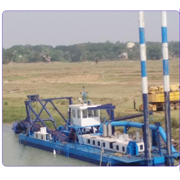 450mm 18 inch Cutter Suction Dredging Boat With 15 Meters Dredging Depth for Sand Dredging Underwater dredging project