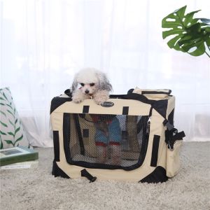 Buy cheap Portable Songmics Pet Carrier Beige Color Stable Structure With Mat PDC50W from wholesalers