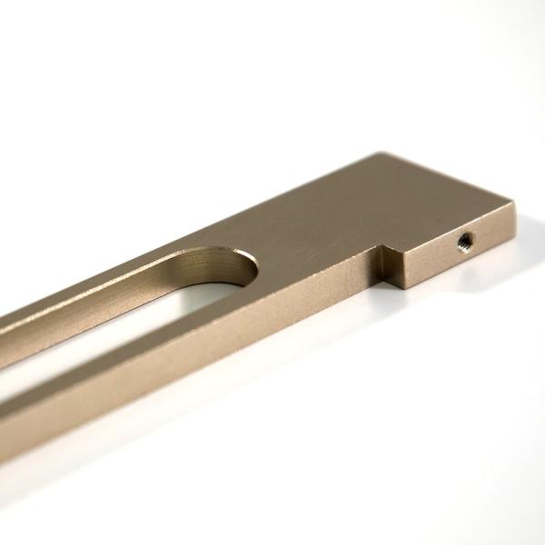 247mm Customized Polished Silver Aluminium Cabinet Handle For Kitchen