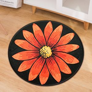  Modern Minimalist Printed Chair Floor Mat Round Office Computer Floor Mat Manufactures