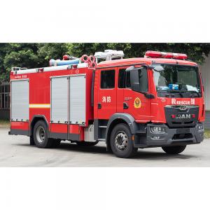  MAN 6000L Water Tank Fire Truck with Aluminum Alloy Welded Structure Manufactures
