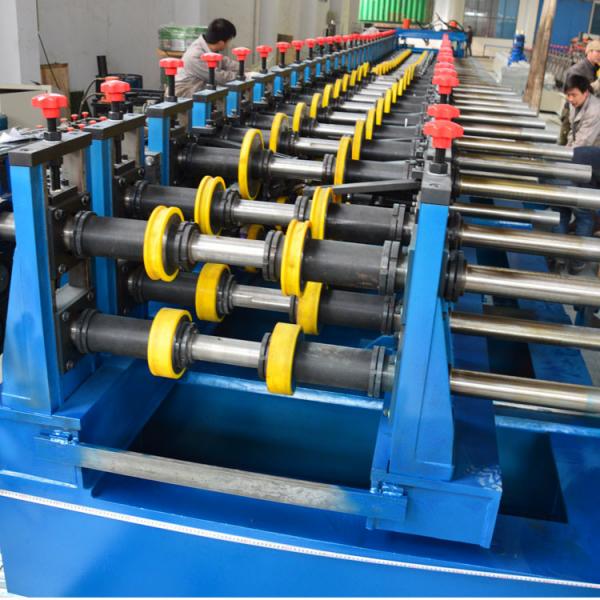 Quality Metal Chanel Roll Forming Machine Chain Driven PLC Control 22KW With Reducer for sale
