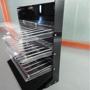 Buy cheap 3 Tiers Acrylic Rack for Lipgloss Compartment Plexiglass Lipstick Display Stand from wholesalers