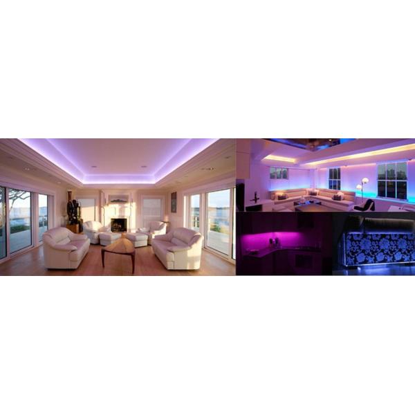 RGB Led Ribbon Tape Light , DC12V Led Tape Light Roll 14W / Meter For Backlight