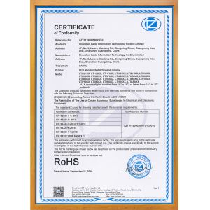 Shenzhen Lantu Information Technology Holding Limited Certifications