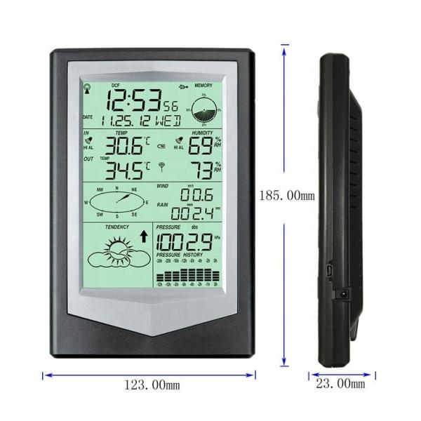 Wireless Wind Direction And Speed Weather Station Indoor Temperature Range 0 To