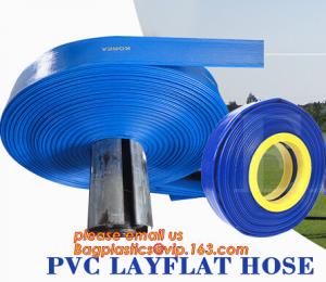 China Swimming Pools, Reinforced PVC Discharge Hose, Heavy Duty Lay Flat Pool Drain Water Transferring on sale