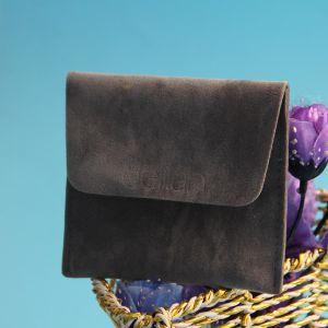 Custom Printed Velvet Snap Button Jewelry Envelope Pouches Manufactures