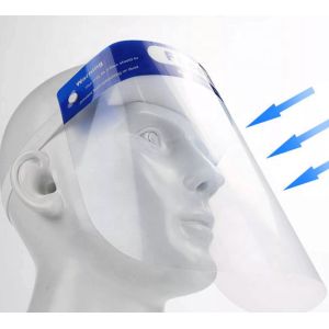 High Transmittance PET Protective Face Shield , Transparent Full Cover Shield