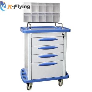  4 Drawers Emergency Crash Cart Trolley Centralized lock Manufactures