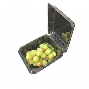 China Strawberry Plastic Packaging Boxes PET Clamshell Containers on sale