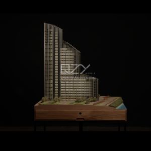 1:110 Greenwich Peninsula Architectural Model with Illumination