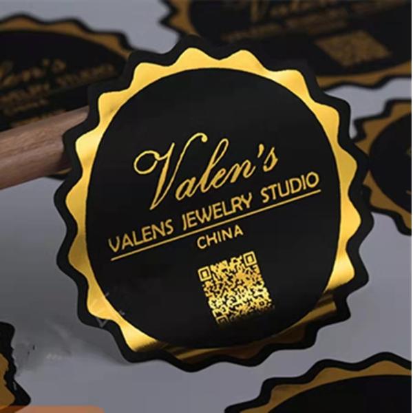 Custom PVC Adhesive Seal Sticker Label with Tear Resistance Material