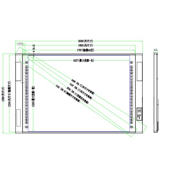 1920*1080 60Hz All In One Interactive Whiteboard Dual System
