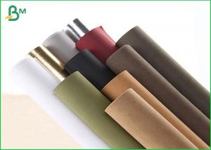 China Pure Wood Pulp Kraft Liner Paper , Brown Kraft Paper Roll 150cm Width on sale