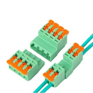  5.08mm Pitch PCB Pluggable Terminal Blocks Lever Quick Press Crimp Docking Socket Plug Manufactures