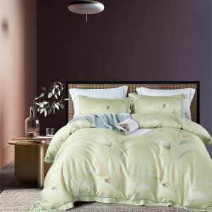 China Stylish Tencel Bedding Sets 230 TC Colorful Eco Friendly Massage Bed Sheets 4 Pcs on sale