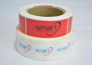  High Secure Warranty Tamper Proof Barcode Labels , Writable PET Custom Security Labels Manufactures