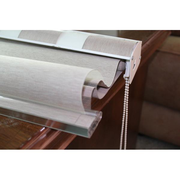 Dual Layer Zebra Blinds Fabric Shades ISO9001 Approved Dust Proof