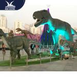 Outdside Theme Park Realistic Dinosaur Models / Life Like Garden Animals