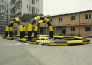  Custom made outdoor N indoor go karts inflatable race track for zorb balls and cars Manufactures