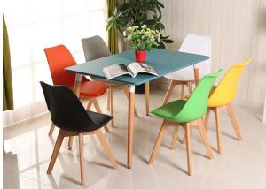  High Back PVC PU Dining Chair , Modern Leather Dining Chairs Scratch Resistant Manufactures
