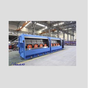 Double Spooler Annealing Copper 700kw Rod Breakdown Machine
