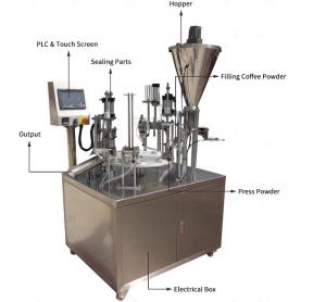  1 Heads Rotary 250KG Water Cup Sealing Machine 50g Plastic Cup Packing Machine Manufactures