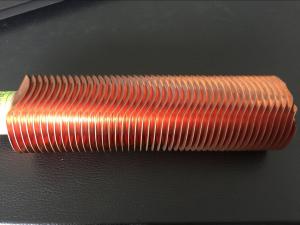 China CuNi 90/10 Shape Type Heat Exchanger Fin Tube OD25.4 X 1.5WT L Finned Copper Tubing on sale