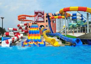  Customized Spiral Swimming Pool Water Slides Outdoor 12 Meter Platform Manufactures
