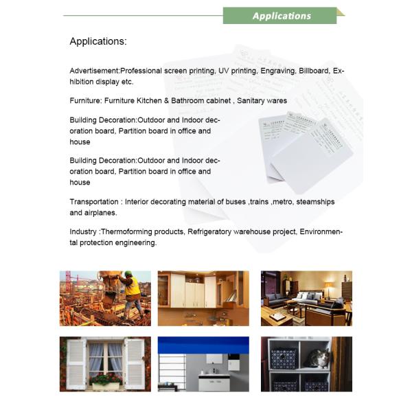 Widely used pvc celuka foam board expanded pvc foam board