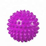 Purple PVC Spiky Exercise Ball Massage Trigger Point Hand Exercise Pain Relieve