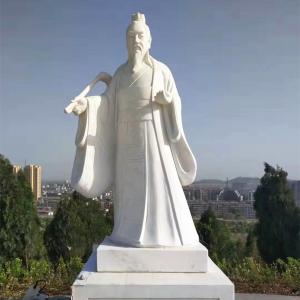 China Marble Carving 2m Chinese Stone Statue Garden Laozi Ancient Chinese Buddha Statue on sale