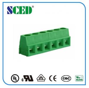  Pitch 5.08mm Screw Type Terminal Block Green Plastic 300V 10A 5.08mm Pitch Manufactures