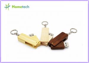 China Wooden Folding Twist USB Flash Drive Recorder Silk Screen Printing Logo on sale