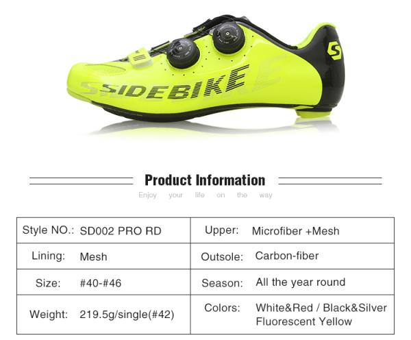 Breathable Fluorescent Cycling Shoes , Road Bike Sneakers OEM / ODM Available