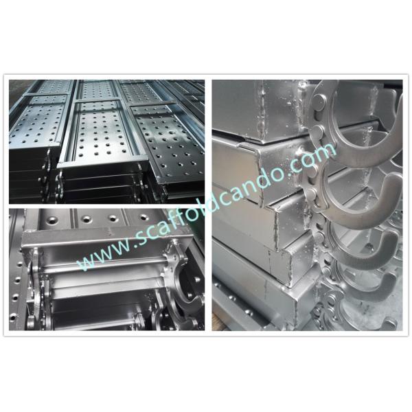 Scaffolding pre-galvanized catwalk hook planks steel board with hooks 43mm 50mm with 1500mm 1800mm 1829mm 2100mm 2400mm