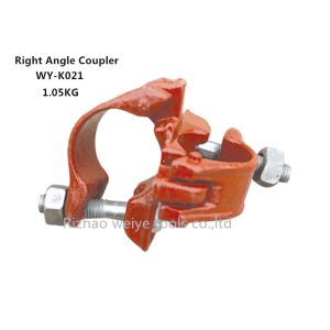 Painting Red 90 degree Scaffolding Double Coupler right angle for Pipe clamp