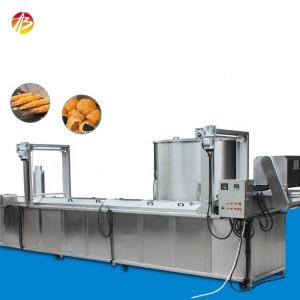  500L Capacity Stainless Steel Belt Conveyor Automatic Continuous Fryer for Meat Snacks Manufactures